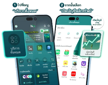 เปิดบัญชีหลักทรัพย์ KSecurities ผ่าน K PLUS