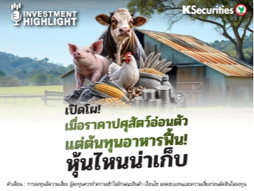 เปิดโผ! เมื่อราคาปศุสัตว์อ่อนตัว แต่ต้นทุนอาหารฟื้น! หุ้นไหนน่าเก็บ
