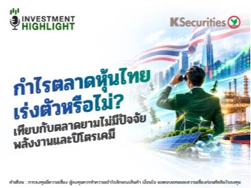 กำไรตลาดหุ้นไทย เร่งตัวหรือไม่? เทียบกับตลาดยามไม่มีปัจจัยพลังงานและปิโตรเคมี