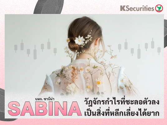 SABINA : วัฎจักรกำไรที่ชะลอตัวลงเป็นสิ่งที่หลีกเลี่ยงได้ยาก