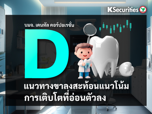 D แนวทางขาลงสะท้อนแนวโน้มการเติบโตที่อ่อนตัวลง