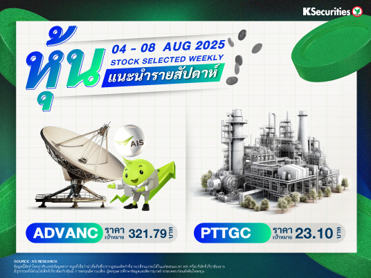 หุ้นแนะนำประจำสัปดาห์ 4-8 ส.ค. 2568