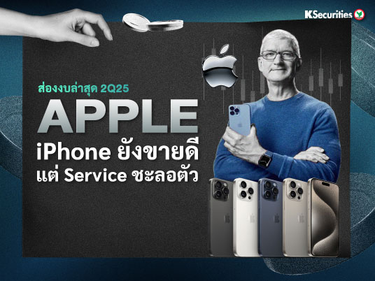 ส่องงบ Apple ล่าสุด 2Q25 iPhone ยังขายดี แต่ Service ชะลอตัว