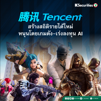 Tencent สร้างสถิติรายได้ใหม่ หนุนโดยเกมดัง-เร่งลงทุน AI