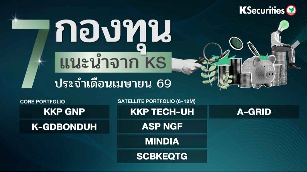 KS: 7 กองทุนแนะนำจาก KS ประจำเดือนเมษายน 69