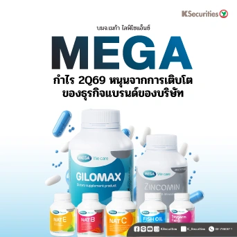 KS: MEGA กำไร 2Q69 หนุนจากการเติบโตของธุรกิจแบรนด์ของบริษัท