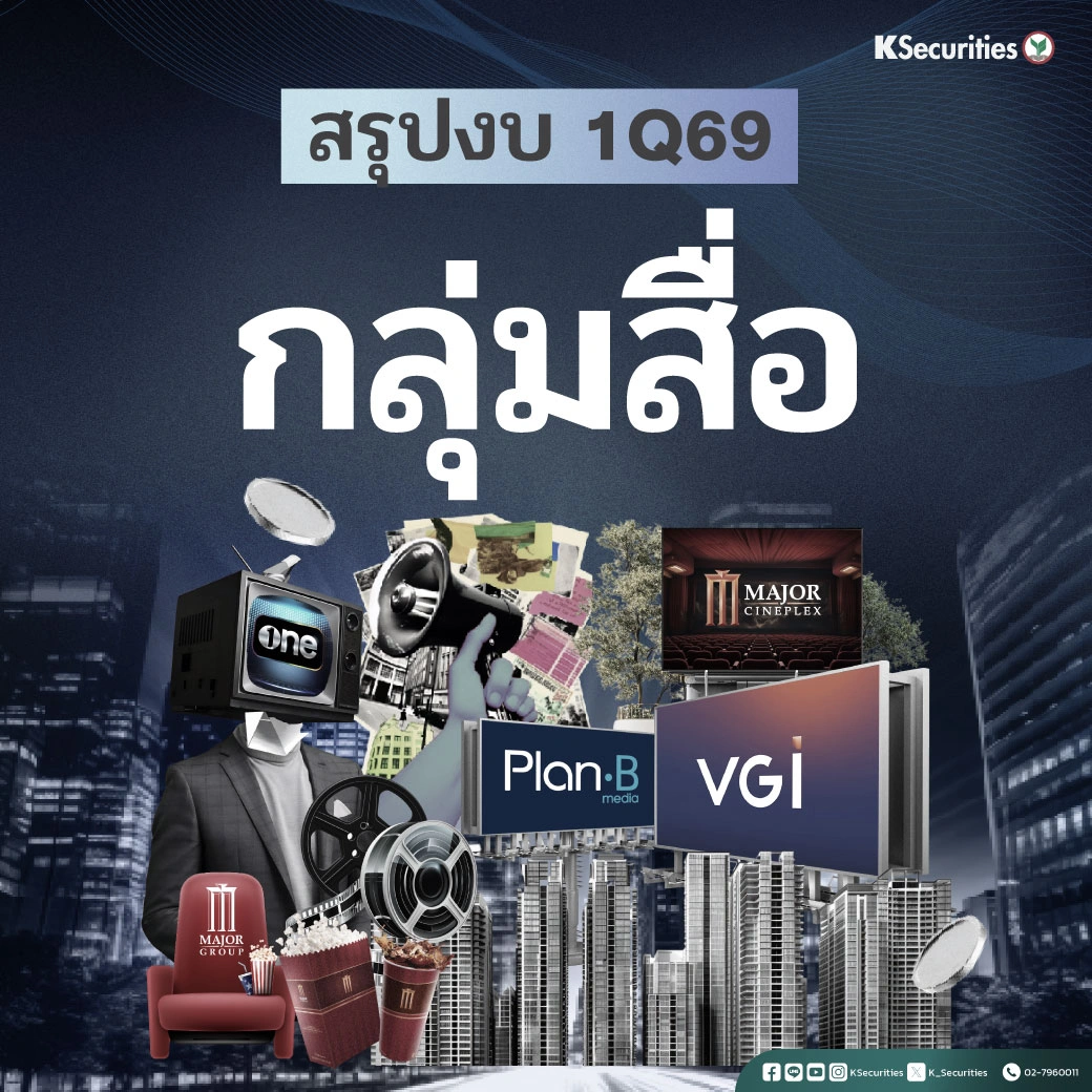 KS : สรุปงบ 1Q69 กลุ่มสื่อ