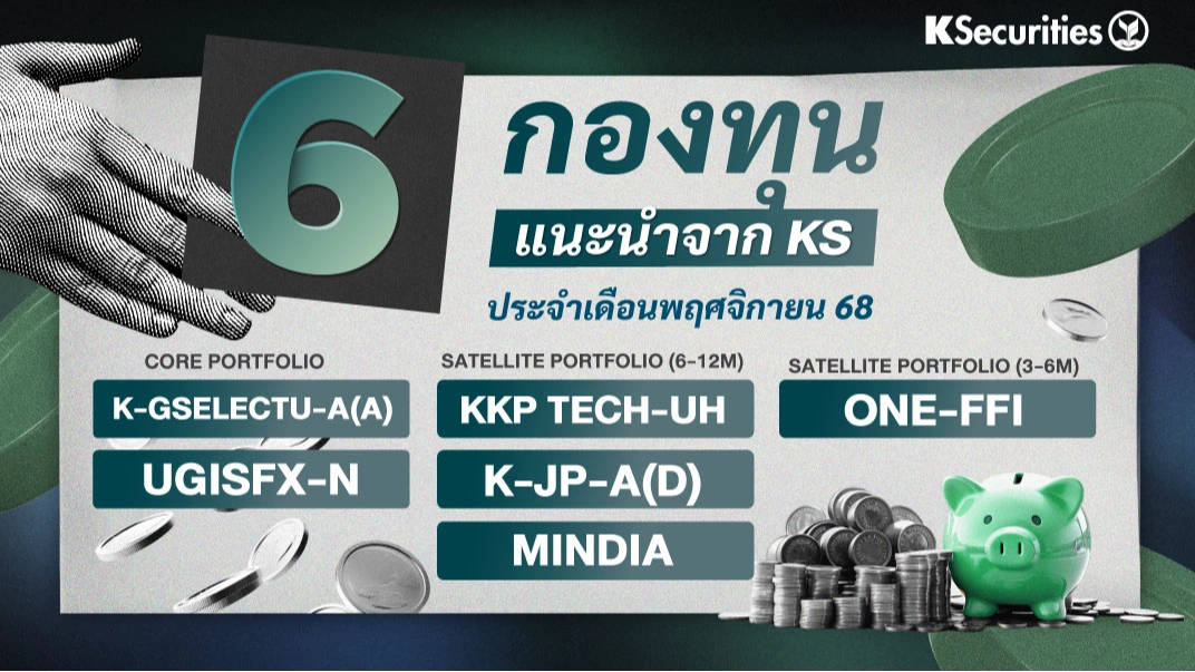 KS: 6 กองทุนแนะนำจาก KS ประจำเดือนพฤศจิกายน