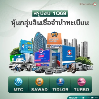 KS : สรุปงบ 1Q69 4 หุ้นกลุ่มสินเชื่อจำนำทะเบียน MTC SAWAD TIDLOR TURBO