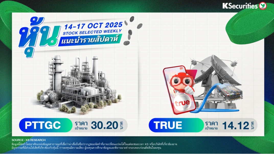 หุ้นแนะนำประจำสัปดาห์ 14-17 ต.ค. 2568