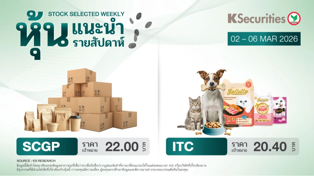 หุ้นแนะนำประจำสัปดาห์ 2 – 6 มีนาคม 2569